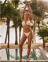 Ibiza Textured Tie Side Bikini Bottoms