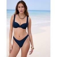 Marguerite Textured Brazilian Bikini Bottoms
