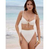 Ibiza Textured High Waisted Bikini Bottoms