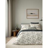 Bedeck of Belfast Pure Cotton Floral Bedding Set Cream Mix
