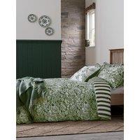 Burleigh X Bedeck Of Belfast Pure Cotton Hibiscus Bedding Set Green
