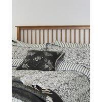 Burleigh X Bedeck Of Belfast Pure Cotton Regal Peacock Bedding Set Charcoal Mix