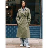 Cotton Rich Belted Longline Trench Coat