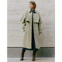 Cotton Rich Collared Longline Trench Coat