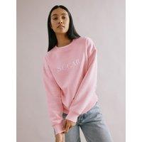 Cotton Rich Sugar Slogan Sweatshirt