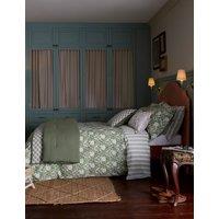 Joules Pure Cotton Juliette Stamp Bedding Set Green Mix