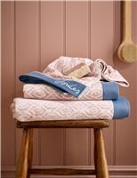Pure Cotton Leaf Trellis Geometric Towel