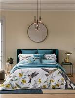 Pure Cotton Botanical Birds Bedding Set