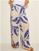 Printed Straight Leg Trousers