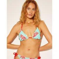 Printed Halterneck Triangle Bikini Top