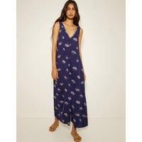 Printed Sleeveless Wide Leg Jumpsuit
