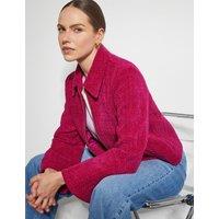 Textured Collared Utility Jacket