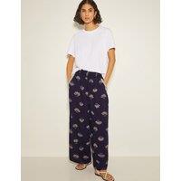Elasticated Waist Straight Leg Trousers