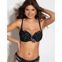Getaway Polka Dot Wired Plunge Bikini Top (D-J)