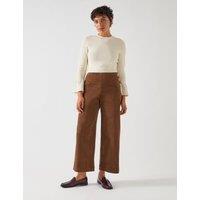 Knitted Crew Neck Bell Sleeve Jumper