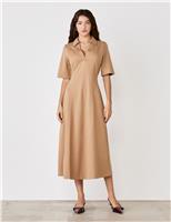 Jersey Midi Skater Dress