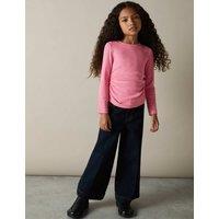Cotton Rich Ribbed Sweatshirt (4-14 Yrs)