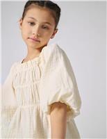 Kids Only Pure Cotton Blouse (8-14 Yrs) Cream
