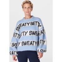 Wool Blend Slogan Jumper with Alpaca