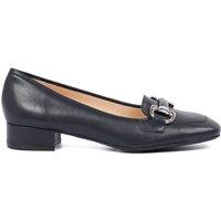 Jones Bootmaker Leather Block Heel Pumps Navy