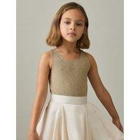 Metallic Knitted Vest Top (4-14 Yrs)