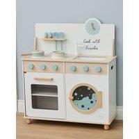 Personalised White Wooden Kitchen & Washing Machine Toy