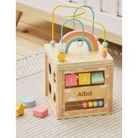 Personalised Wooden Activity Cube Toy