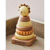 Personalised Wooden Lion Stacker Toy