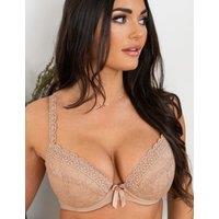 Pour Moi Rebel Wired Plunge Bra (B-F) Beige