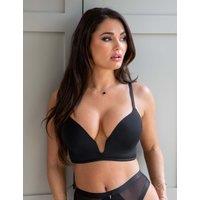 Pour Moi U Wire Push Up Plunge Multiway Bra (B-F) Black