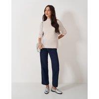 Merino Wool Rich Funnel Neck Jumper