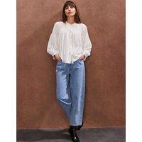 Smocked Button Through Blouse