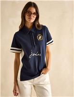 Pure Cotton Embroidered Polo Shirt