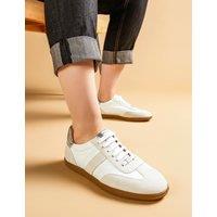 Leather Lace Up Trainers