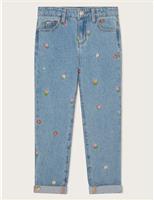 Regular Denim Floral Embroidered Jeans (3-13 Yrs)