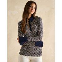 Geometric Collared Top