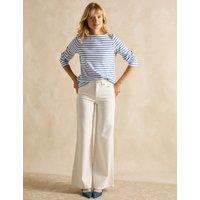 Pure Cotton Floral & Striped Top