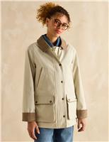 Cotton Rich Waterproof Collared Coat