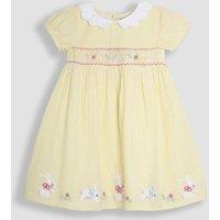 Pure Cotton Bunny Applique Striped Dress (0-5 Yrs)