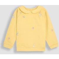 Pure Cotton Embroidered Bunny Sweatshirt (6 Mths - 5 Yrs)