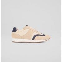 Lace Up Suede Panel Trainers