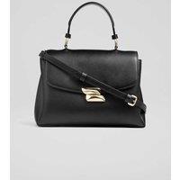 Leather Top Handle Cross Body Bag