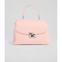 Leather Top Handle Cross Body Bag