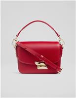 Leather Top Handle Mini Cross Body Bag