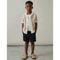 Pure Cotton Striped Knitted Shirt (3-14 Yrs)