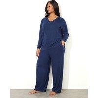 Elasticated Waist Wide Leg Trousers