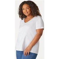 Pure Cotton V-Neck T-Shirt
