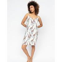 Cotton Modal Giraffe Print Chemise