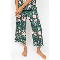 Cotton Modal Flamingo Cropped Pyjama Bottoms