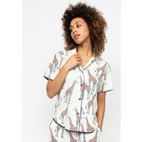 Cotton Modal Giraffe Pyjama Top